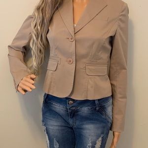 Beige Casual Jacket Size Small